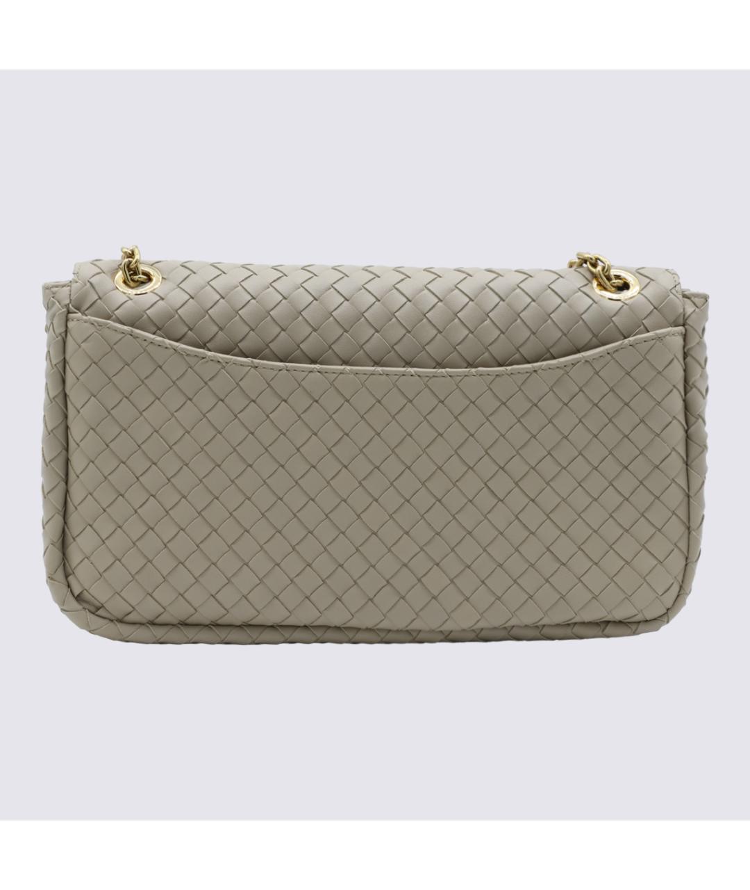 BOTTEGA VENETA Бежевая кожаная сумка через плечо, фото 5