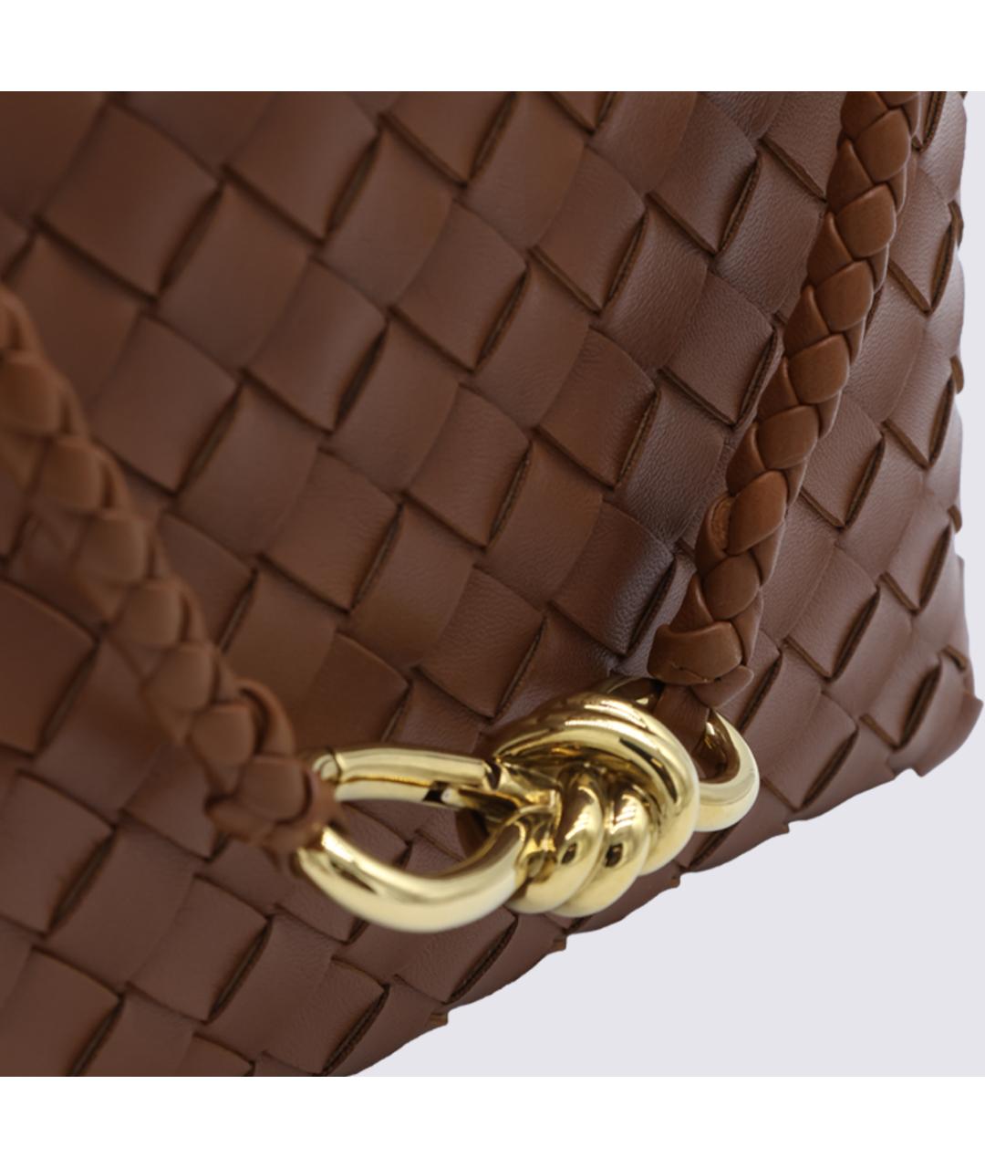 BOTTEGA VENETA Коричневая кожаная сумка тоут, фото 7