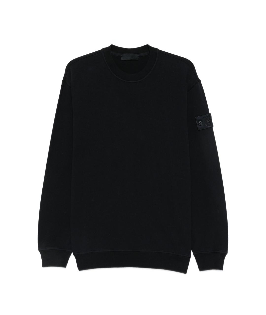 STONE ISLAND Темно-синий хлопковый джемпер / свитер, фото 1