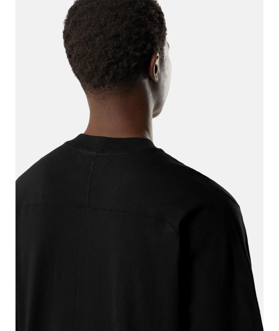 STONE ISLAND Черная хлопковая футболка, фото 2