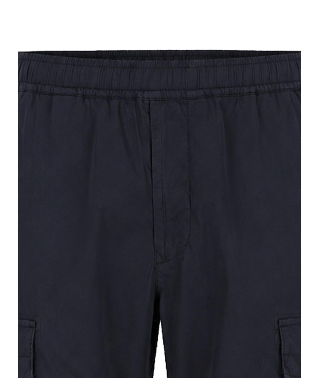 STONE ISLAND Синие хлопковые повседневные брюки, фото 2
