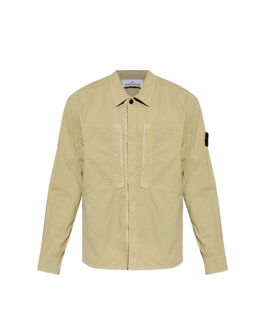 STONE ISLAND Зеленая хлопковая кэжуал рубашка, фото 1