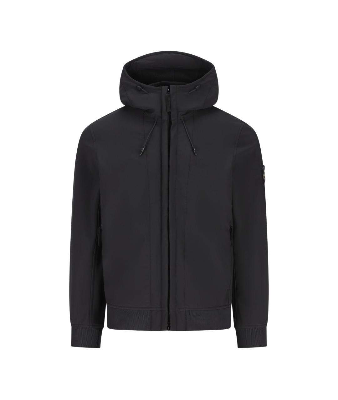 STONE ISLAND Черная полиэстеровая куртка, фото 1