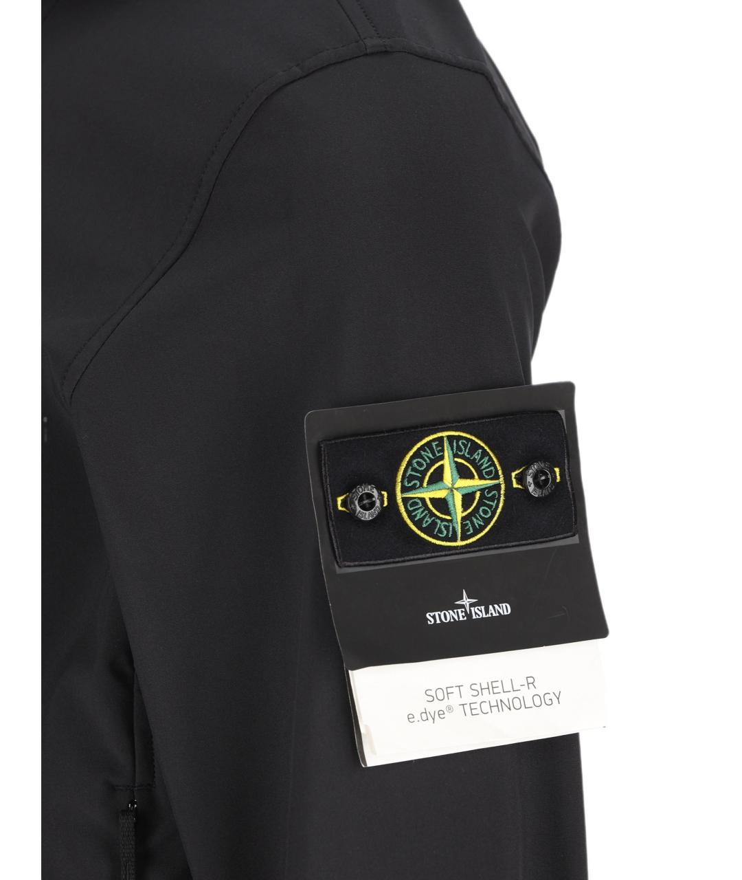 STONE ISLAND Черная полиэстеровая куртка, фото 2