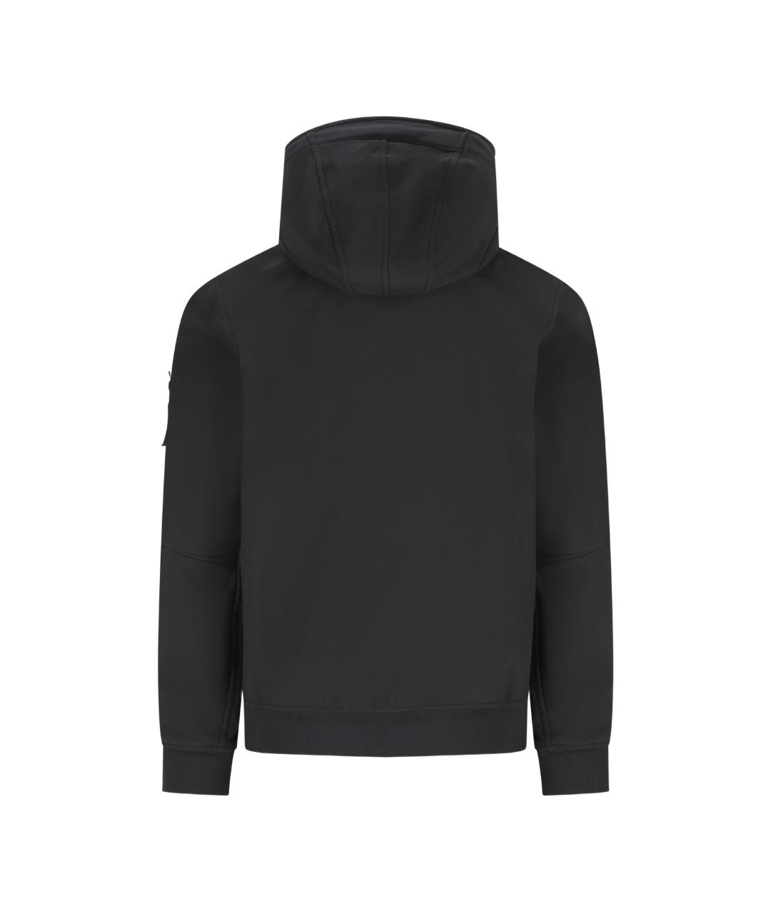STONE ISLAND Черная полиэстеровая куртка, фото 3