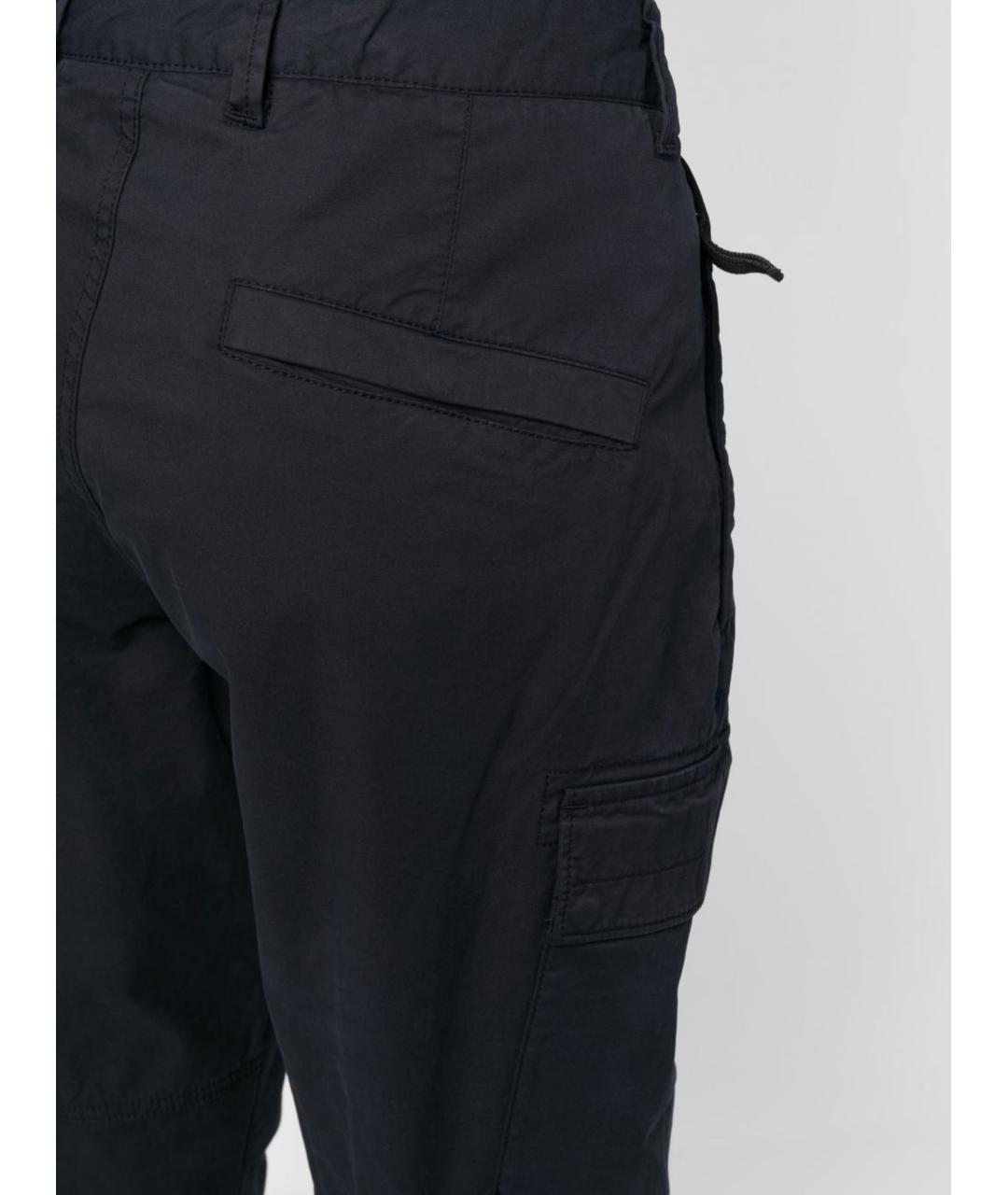 STONE ISLAND Синие хлопковые повседневные брюки, фото 5