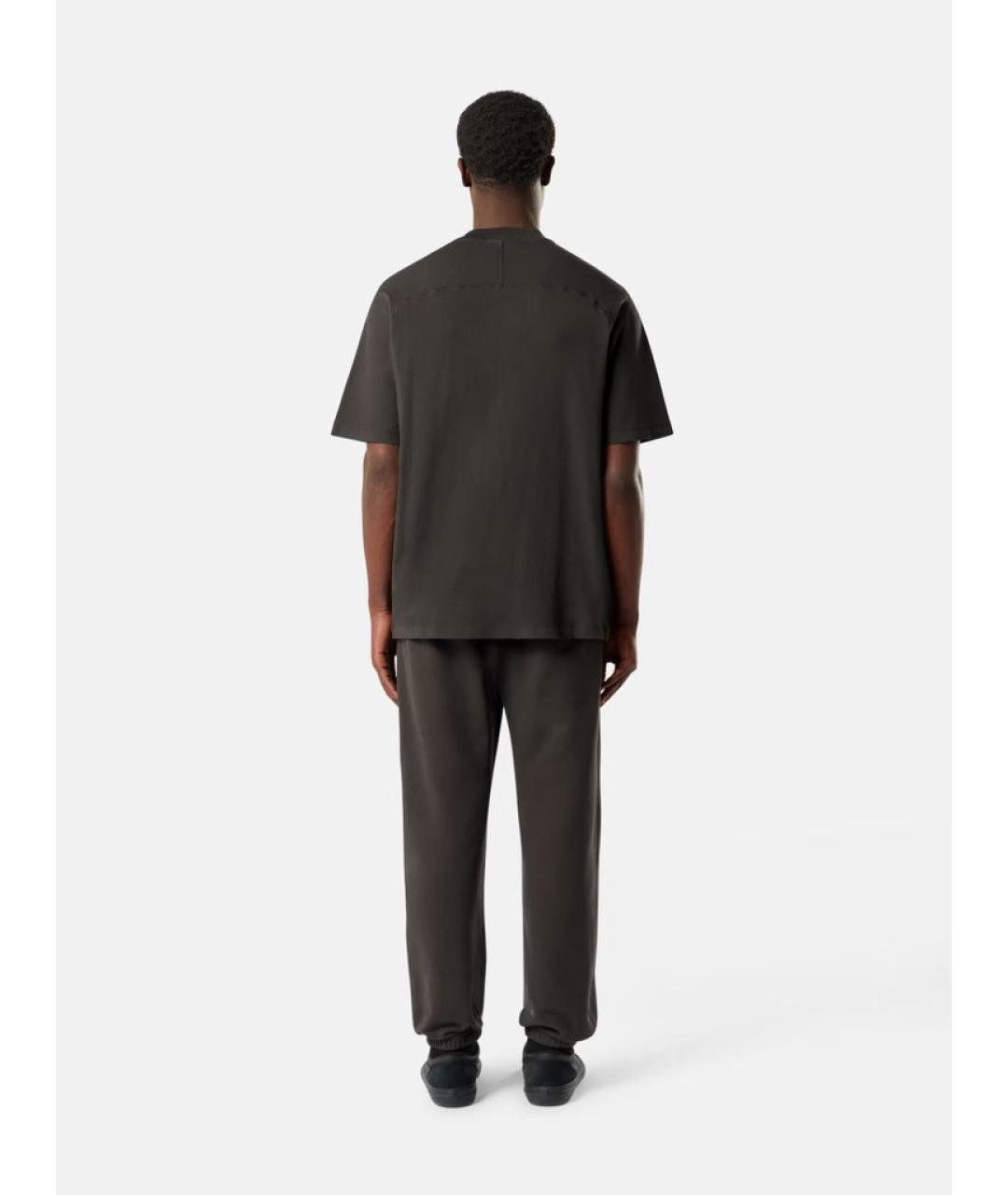STONE ISLAND Серая хлопковая футболка, фото 4