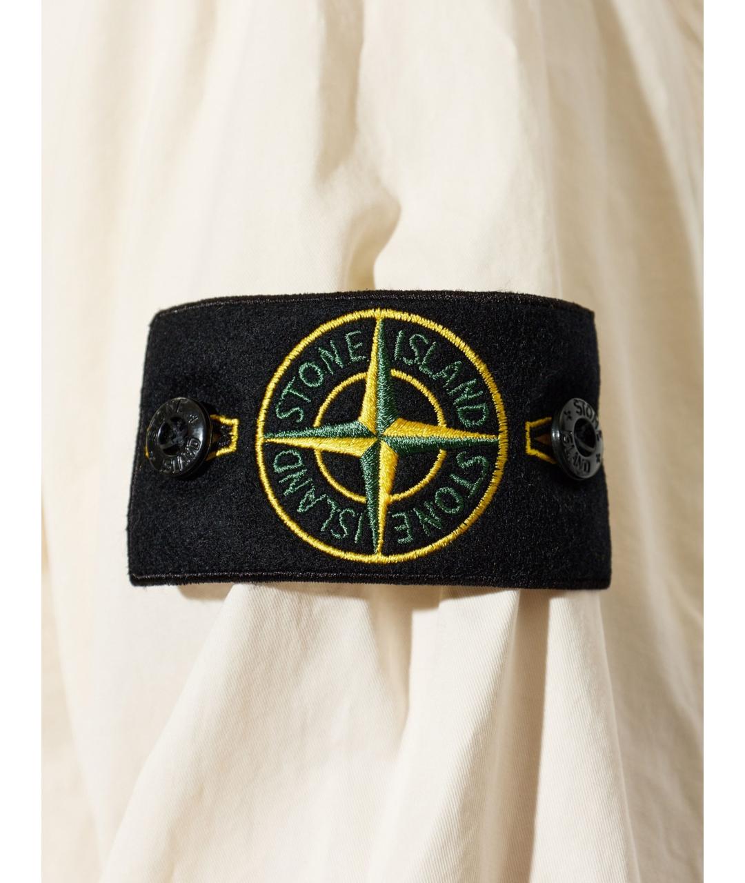 STONE ISLAND Белая хлопковая кэжуал рубашка, фото 5