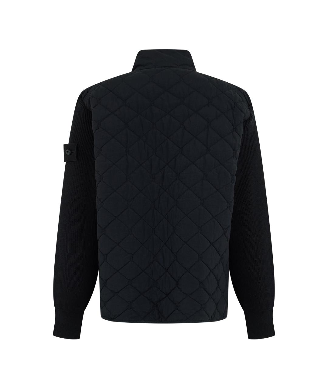 STONE ISLAND Черная полиамидовая куртка, фото 3