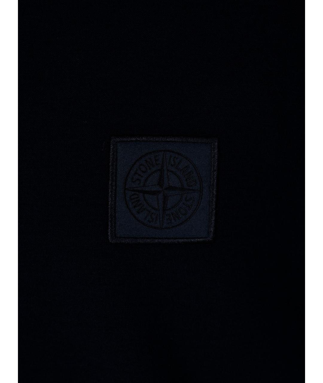 STONE ISLAND Синяя хлопковая футболка, фото 3