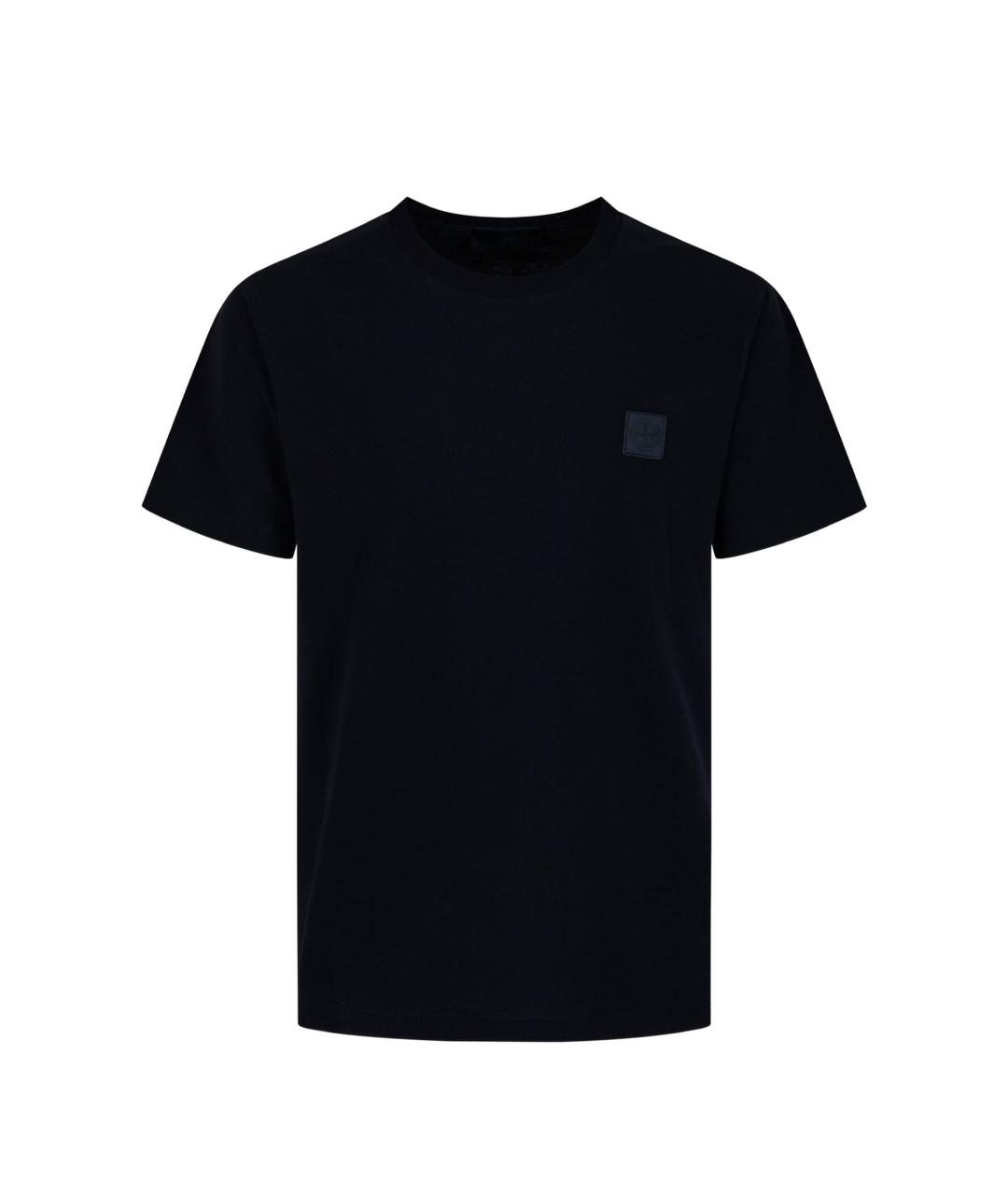 STONE ISLAND Синяя хлопковая футболка, фото 1