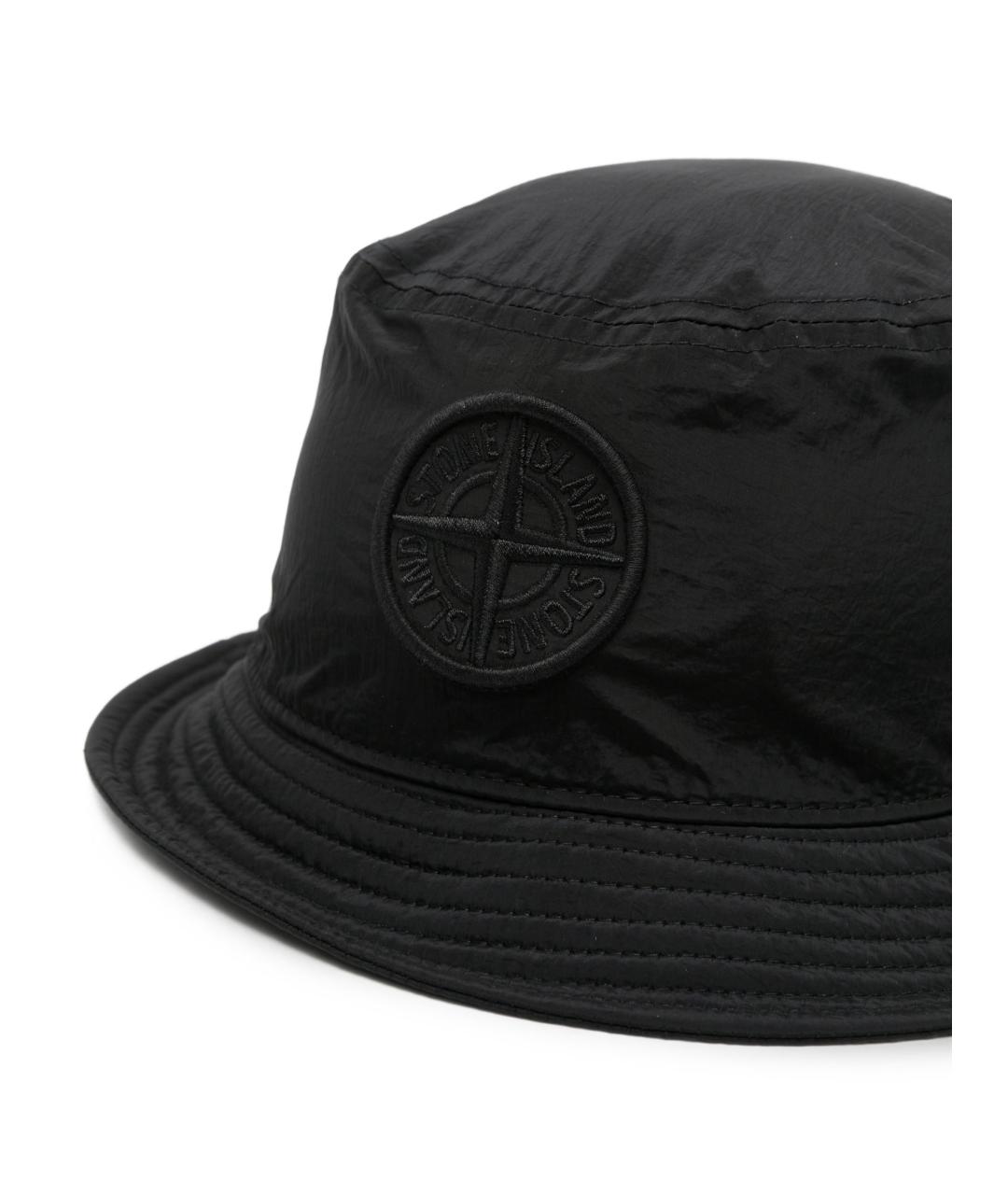 STONE ISLAND Черная синтетическая шляпа, фото 3