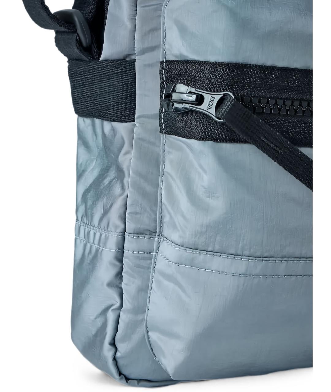 STONE ISLAND Голубая тканевая сумка на плечо, фото 5