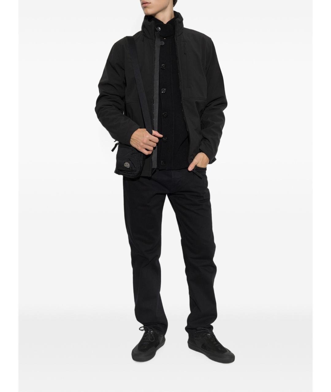 STONE ISLAND Черная полиамидовая куртка, фото 2