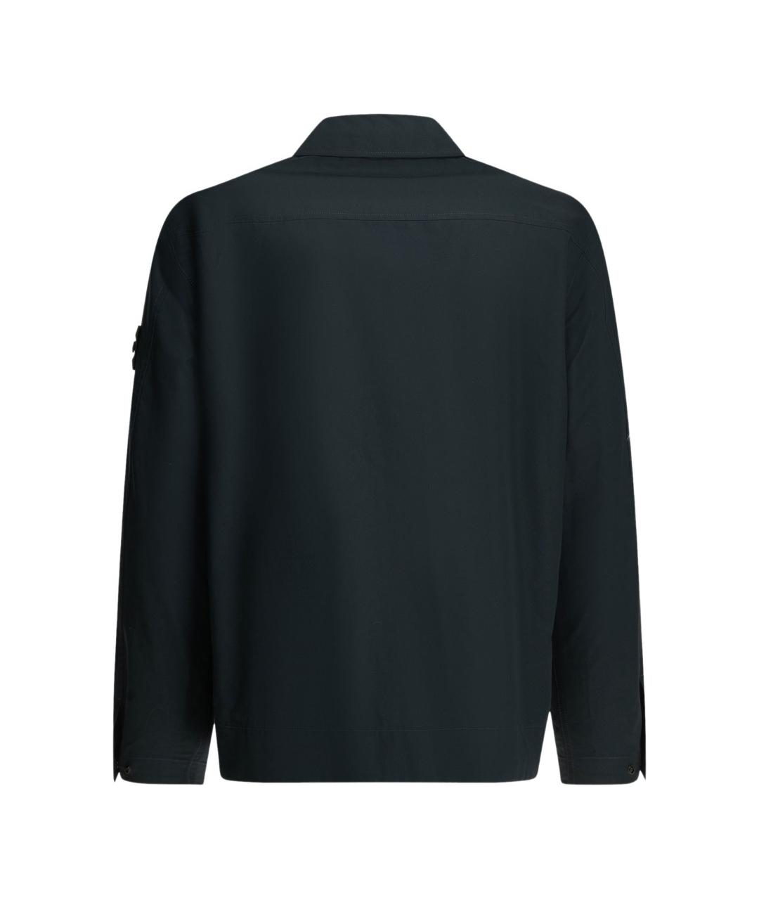 STONE ISLAND Синяя хлопковая кэжуал рубашка, фото 2