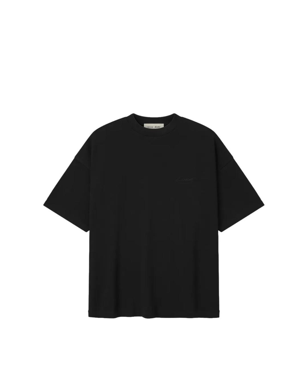 FEAR OF GOD ESSENTIALS Черная хлопковая футболка, фото 1
