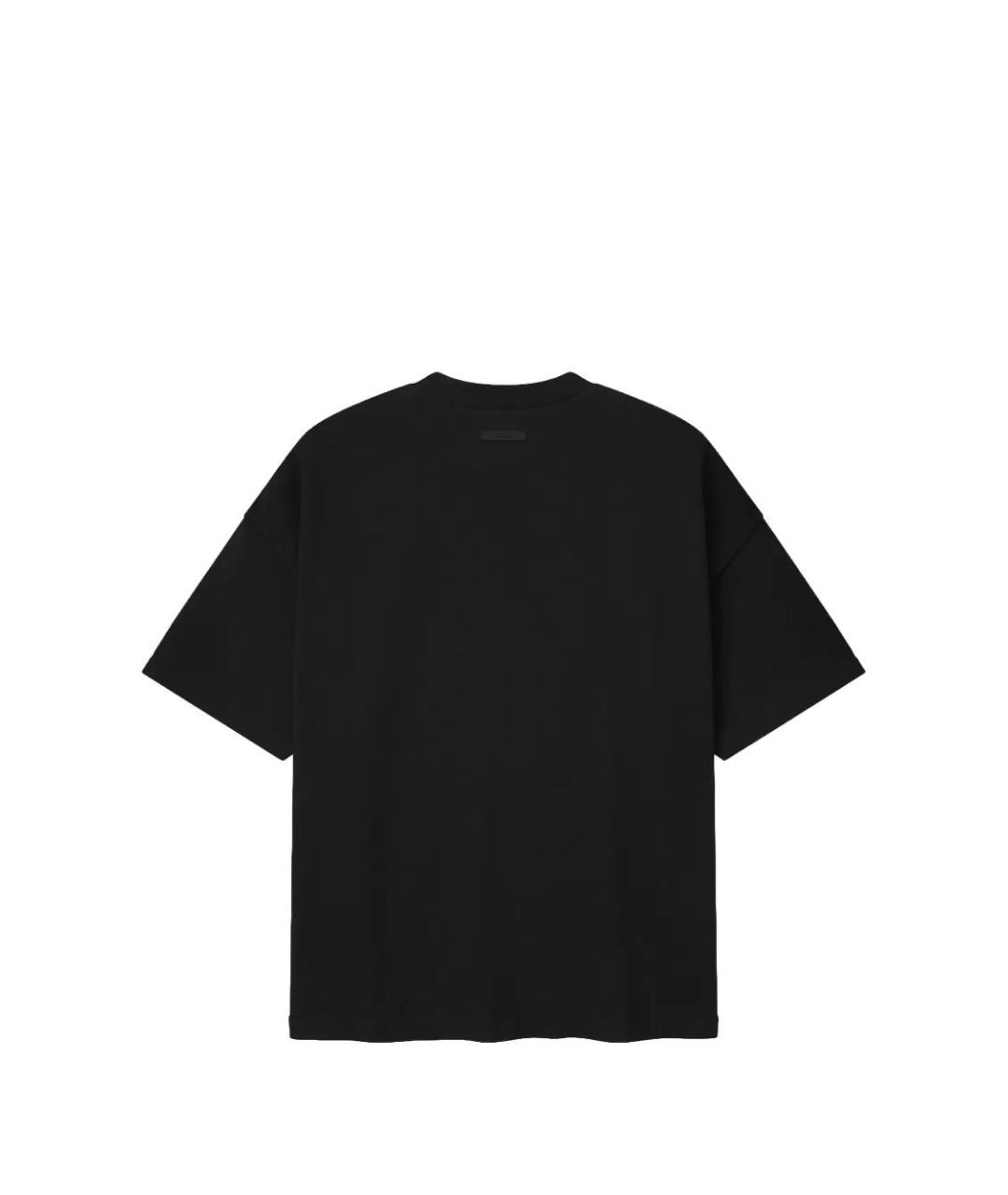 FEAR OF GOD ESSENTIALS Черная хлопковая футболка, фото 2