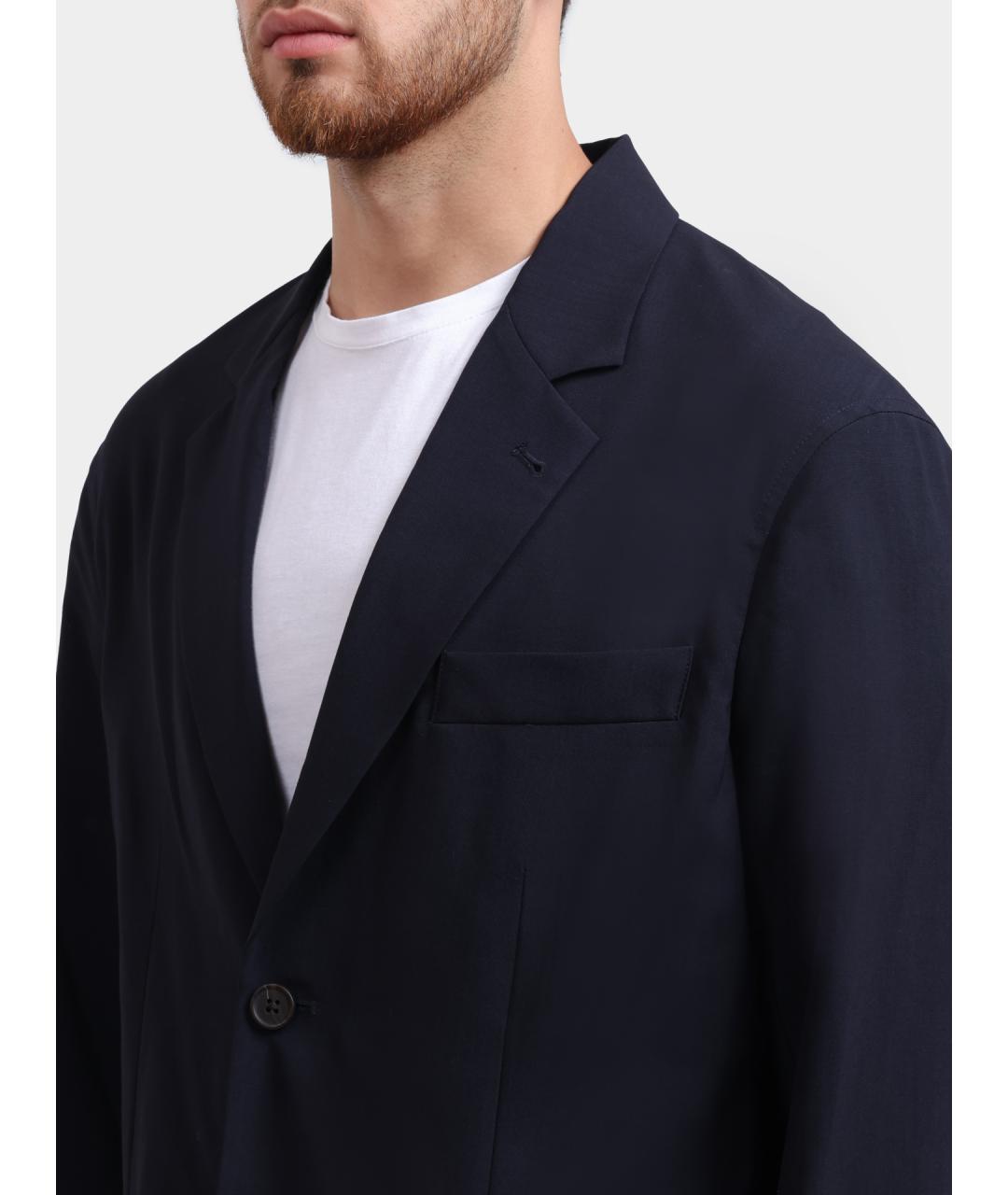 EMPORIO ARMANI Темно-синий пиджак, фото 3