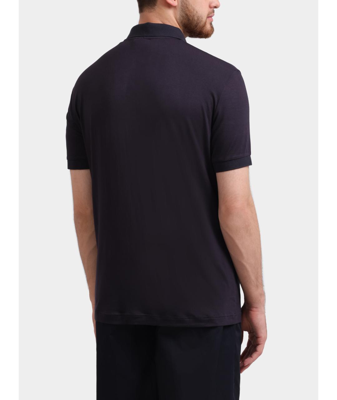 ARMANI EXCHANGE Темно-синяя вискозная футболка, фото 5