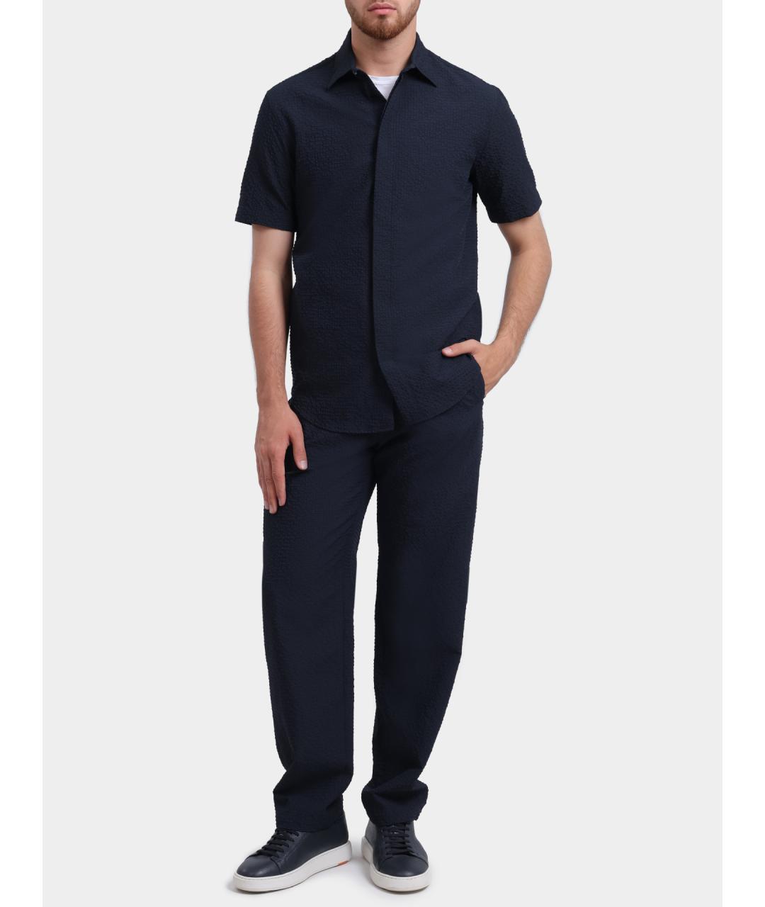 EMPORIO ARMANI Темно-синяя кэжуал рубашка, фото 2