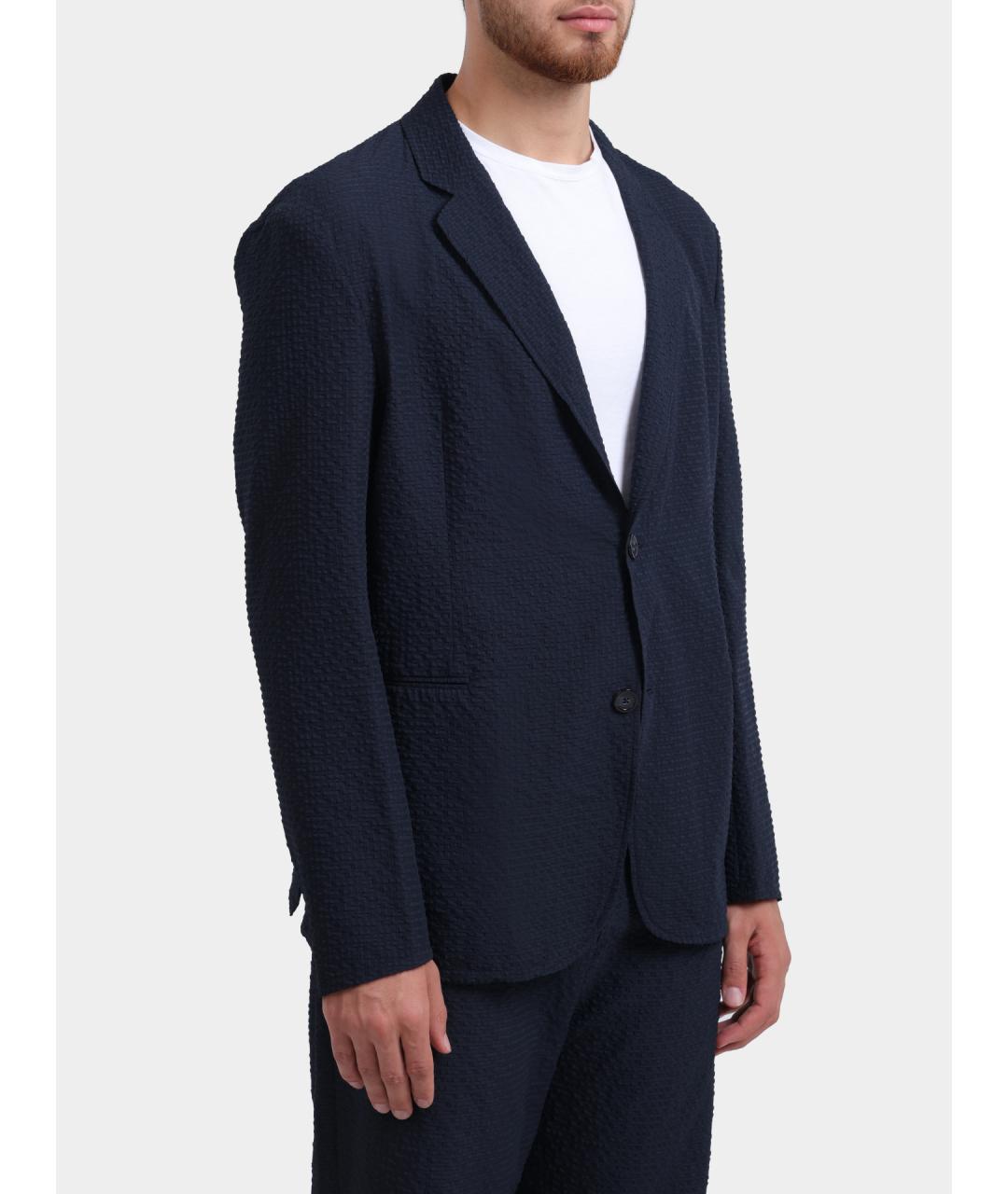 EMPORIO ARMANI Темно-синий пиджак, фото 3