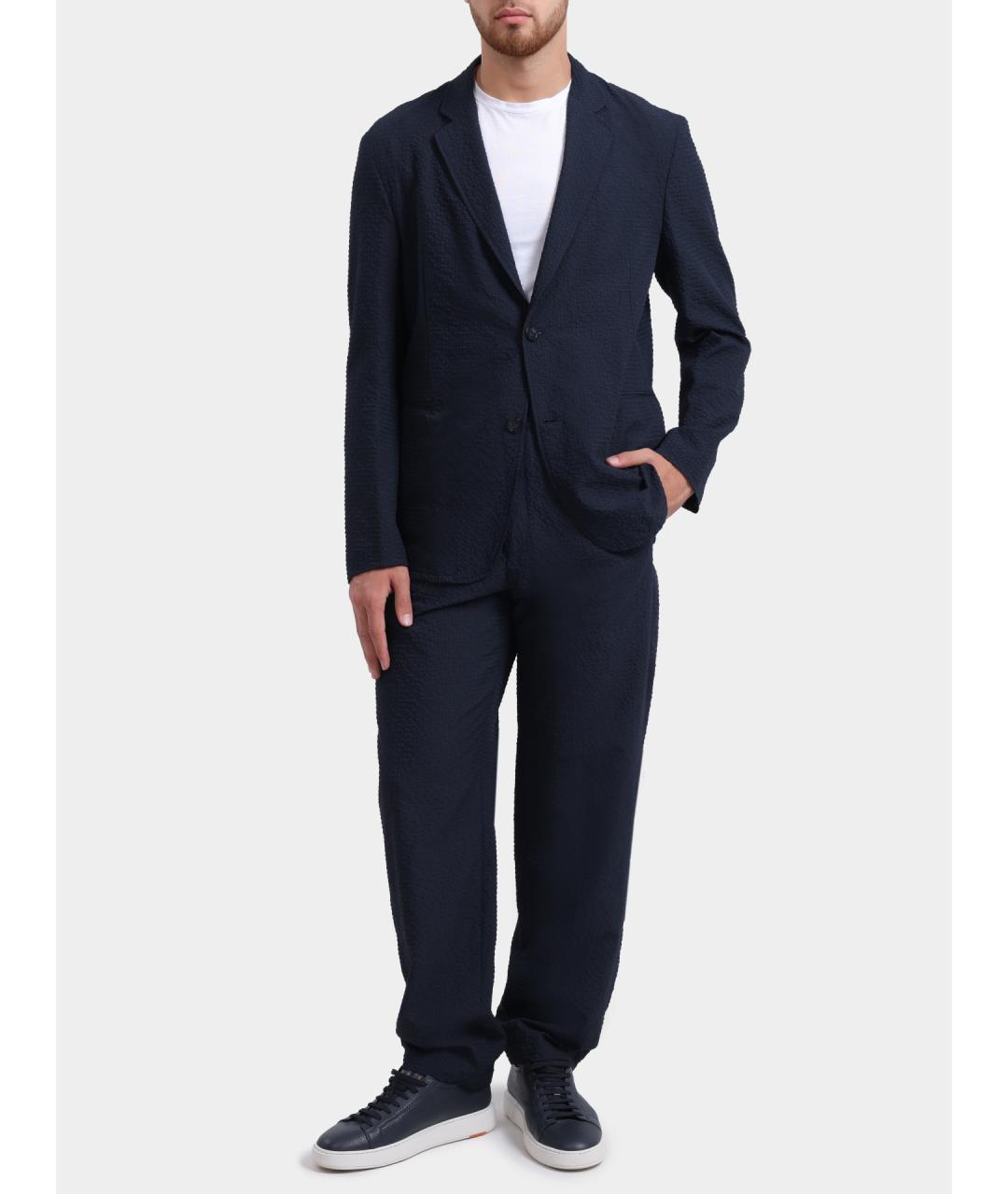 EMPORIO ARMANI Темно-синий пиджак, фото 2