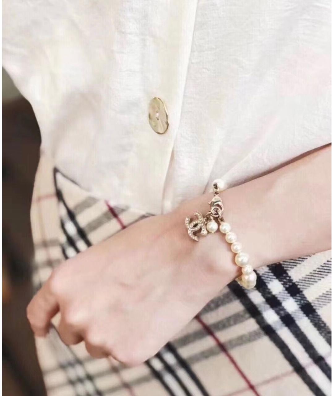 CHANEL Бежевый браслет, фото 3