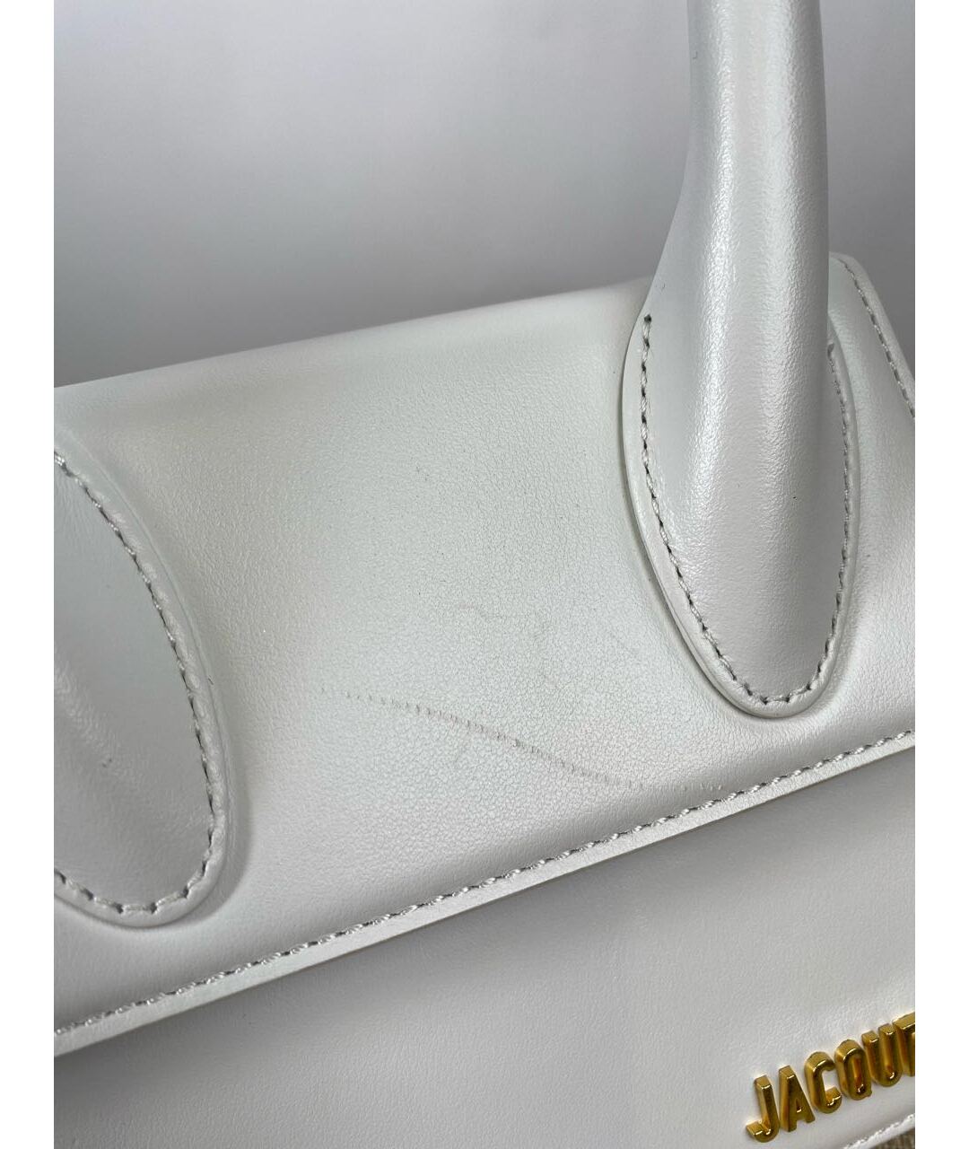 JACQUEMUS Белая сумка через плечо, фото 4