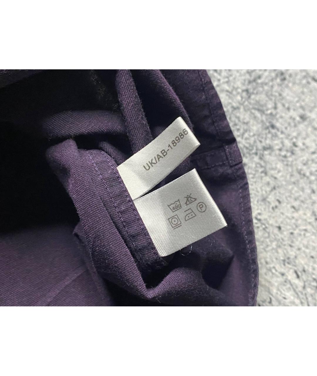 SAINT LAURENT Темно-синяя хлопко-полиэстеровая кэжуал рубашка, фото 8
