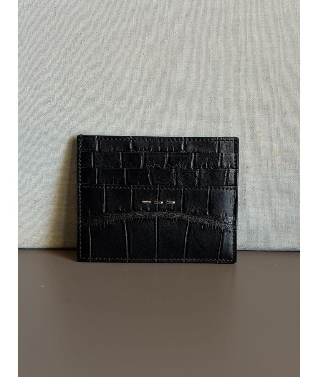 FENDI Черный кардхолдер из экзотической кожи, фото 7
