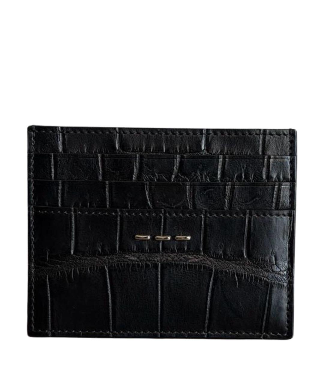 FENDI Черный кардхолдер из экзотической кожи, фото 1