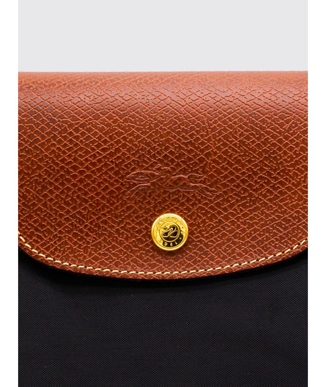 LONGCHAMP Черная синтетическая сумка тоут, фото 3