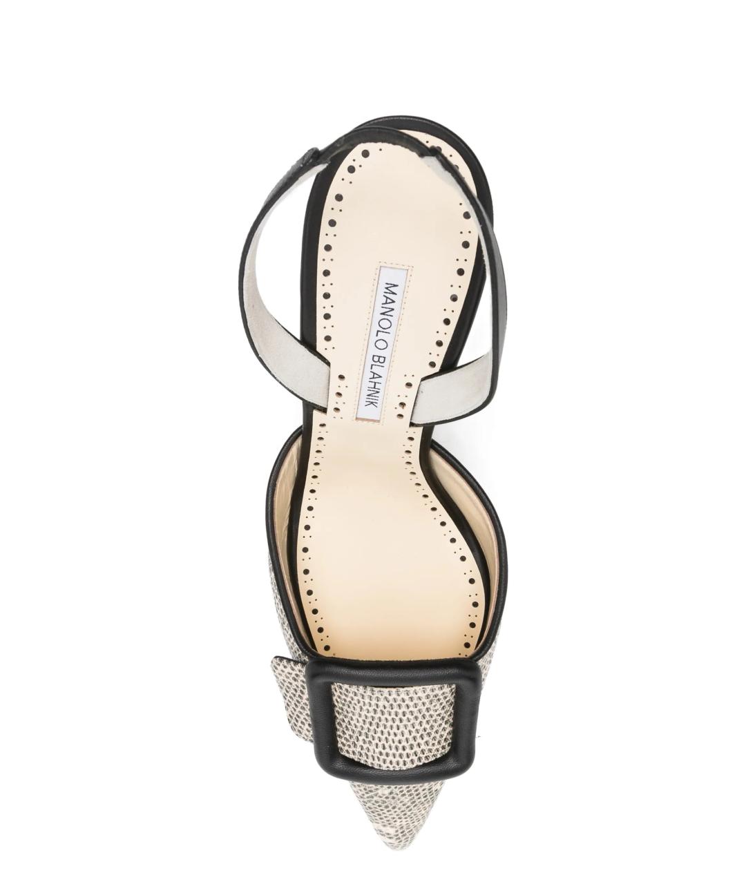 MANOLO BLAHNIK Мульти кожаные туфли, фото 4