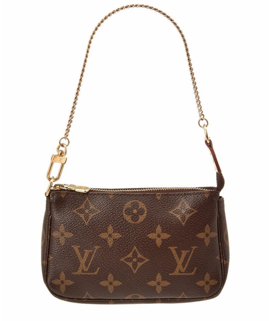 LOUIS VUITTON Коричневая канва сумка с короткими ручками, фото 1