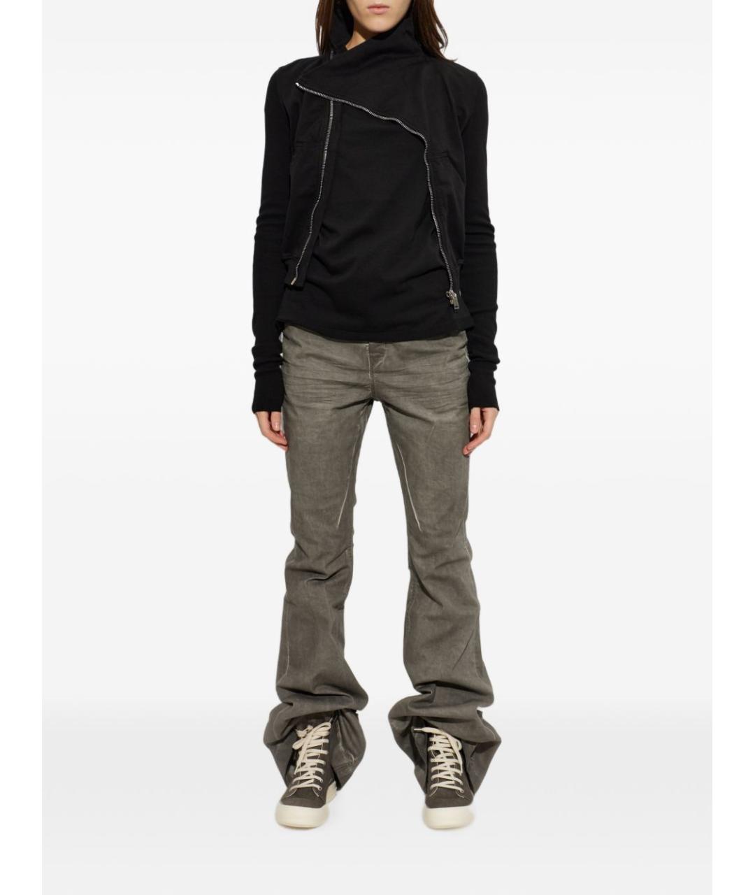 RICK OWENS DRKSHDW Черная хлопковая футболка, фото 5