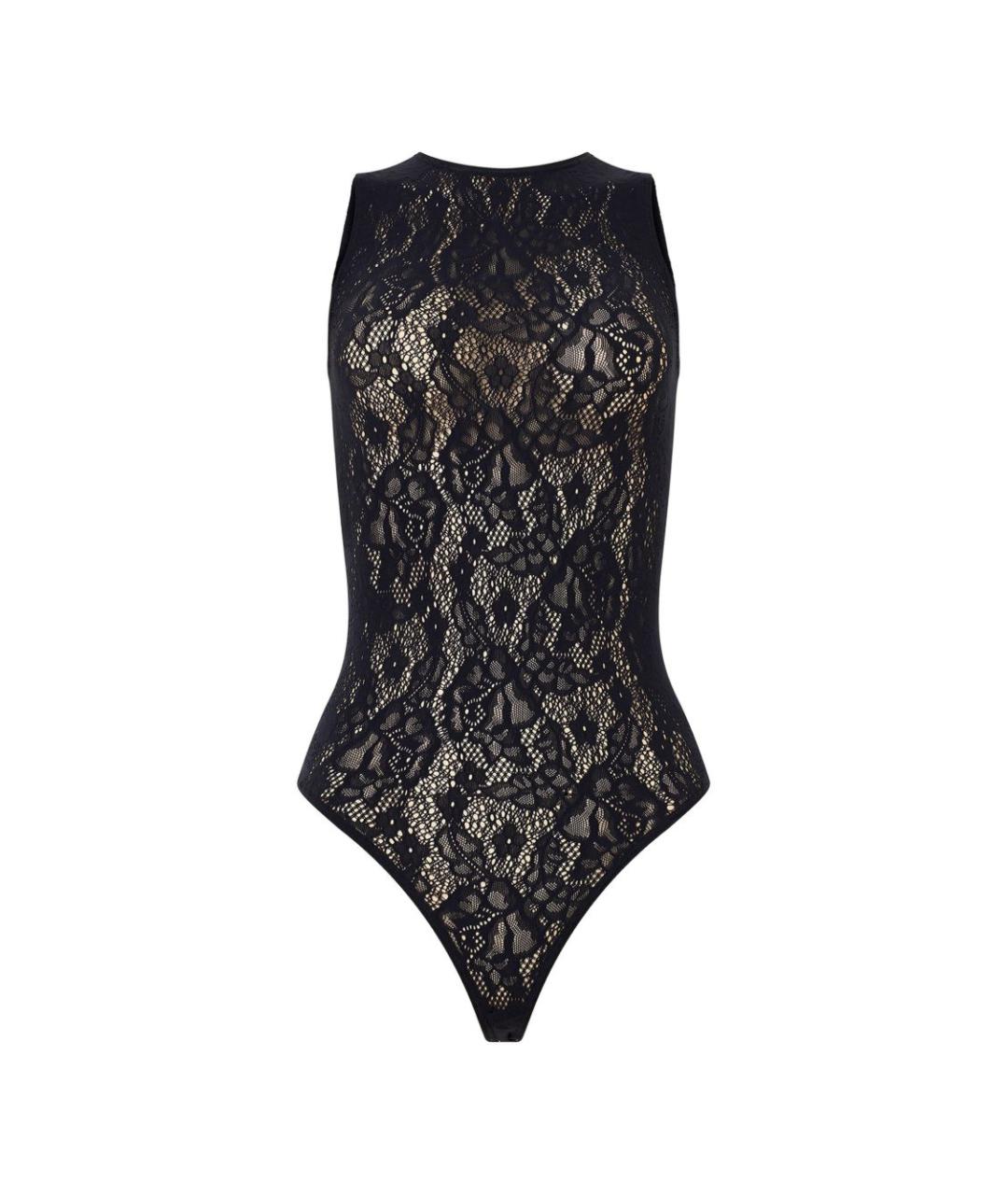 WOLFORD Темно-синее полиамидовое боди, фото 1