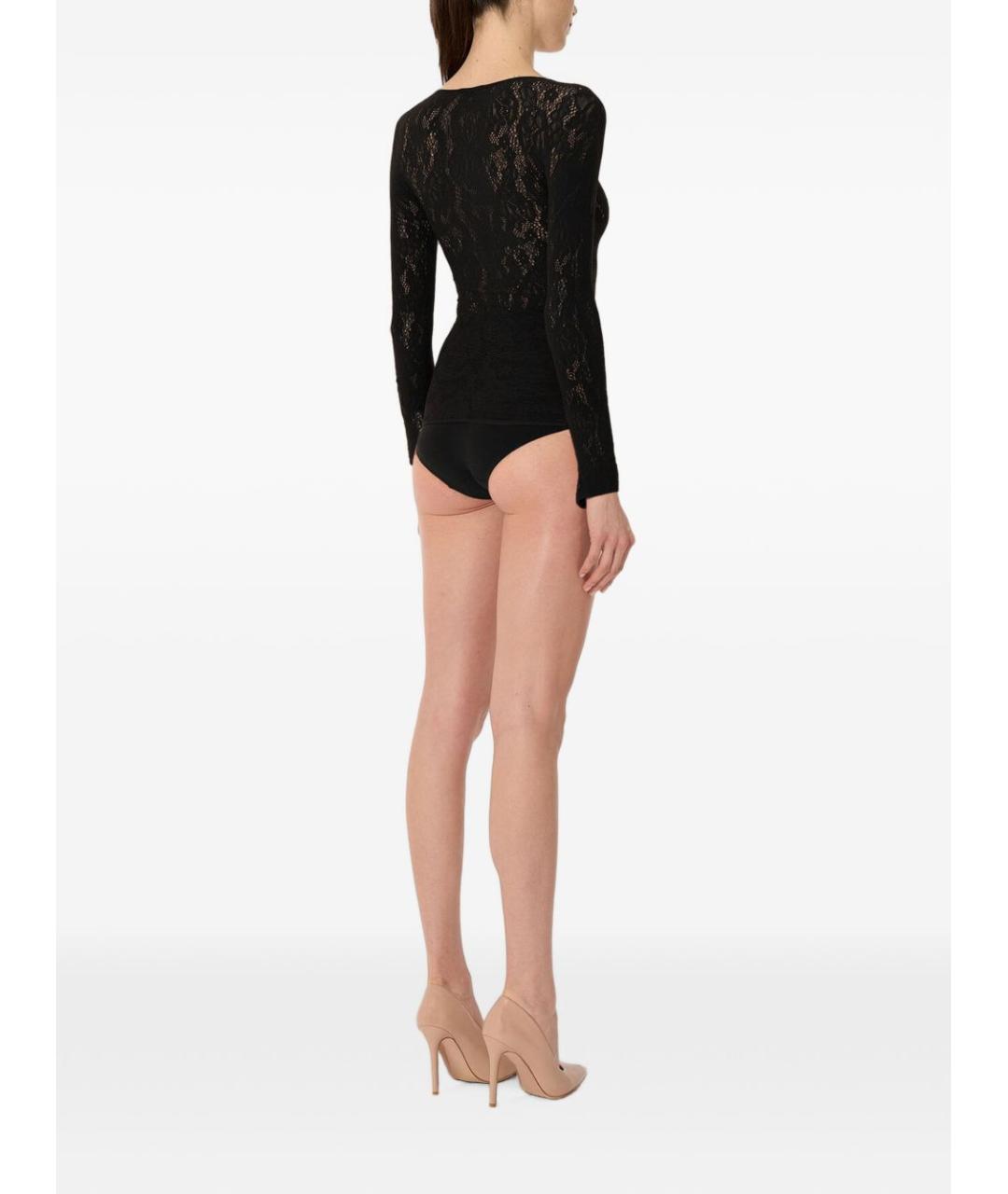 WOLFORD Черное полиамидовое боди, фото 2