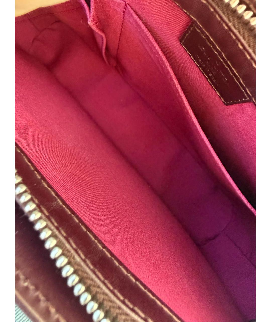 LOUIS VUITTON Коричневая кожаная сумка через плечо, фото 7