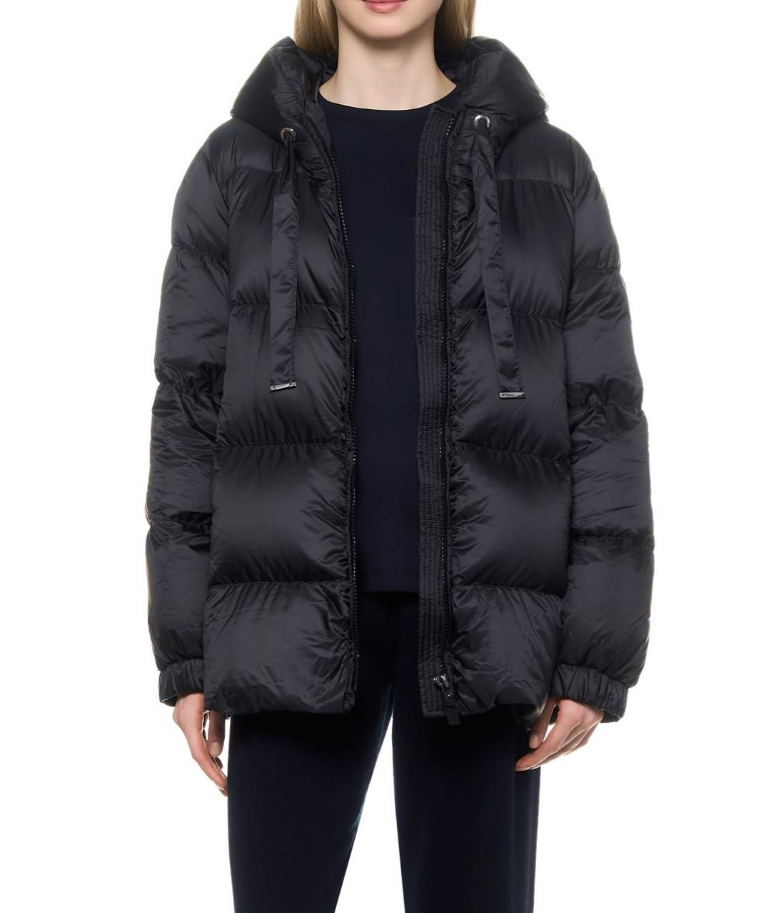 MAX MARA Черный полиэстеровый пуховик, фото 7