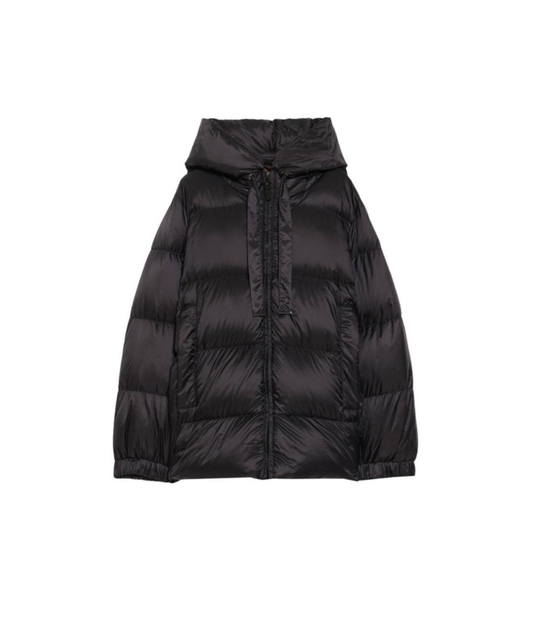 MAX MARA Черный полиэстеровый пуховик, фото 1
