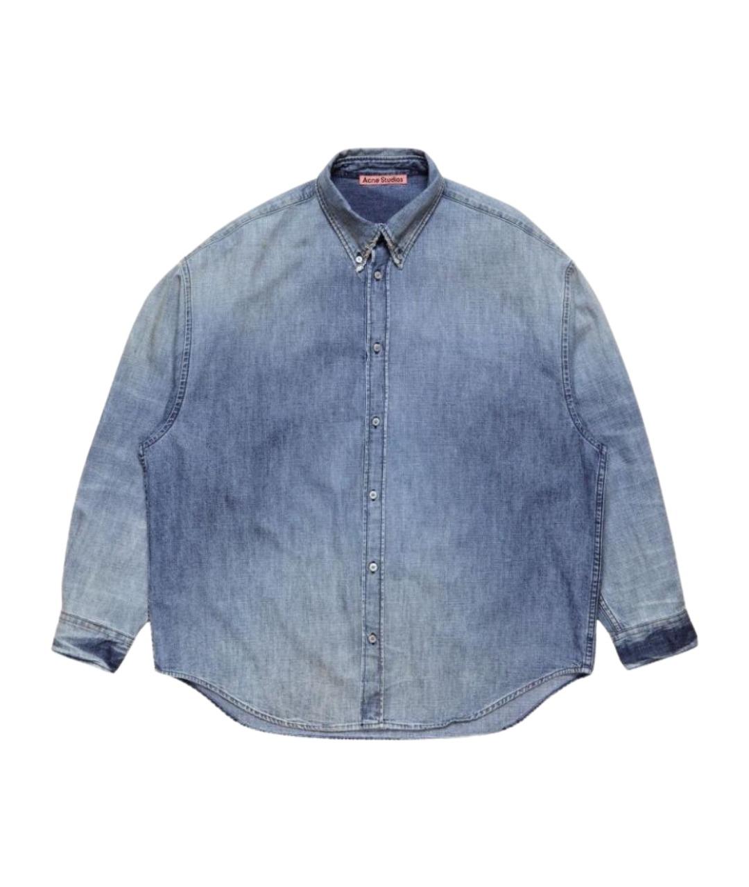 ACNE STUDIOS Синяя хлопковая рубашка, фото 1