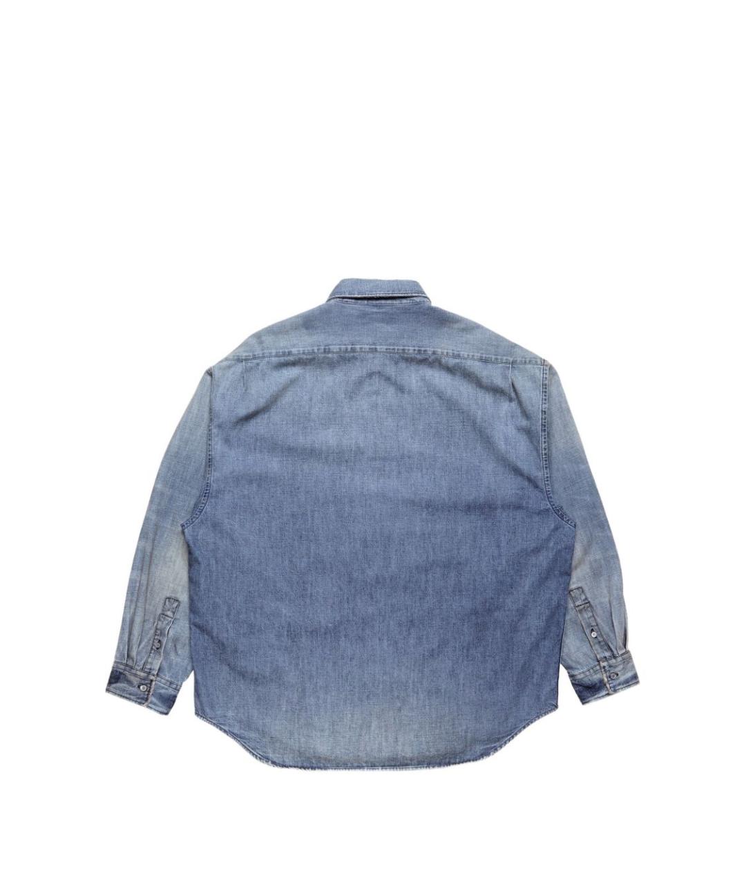 ACNE STUDIOS Синяя хлопковая рубашка, фото 2