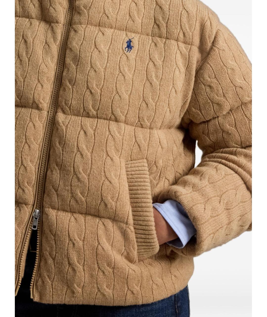 POLO RALPH LAUREN Бежевая шерстяная куртка, фото 4