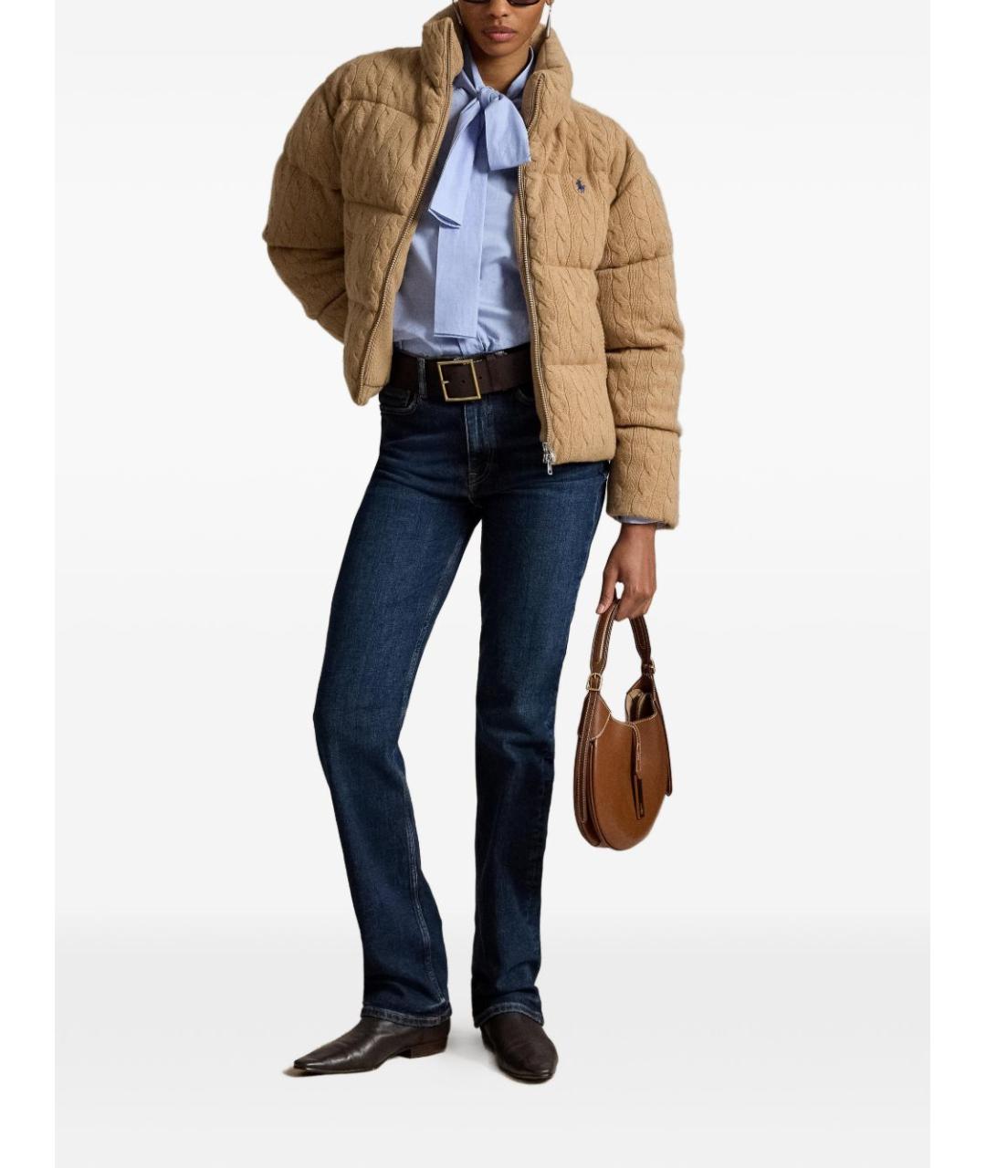 POLO RALPH LAUREN Бежевая шерстяная куртка, фото 3