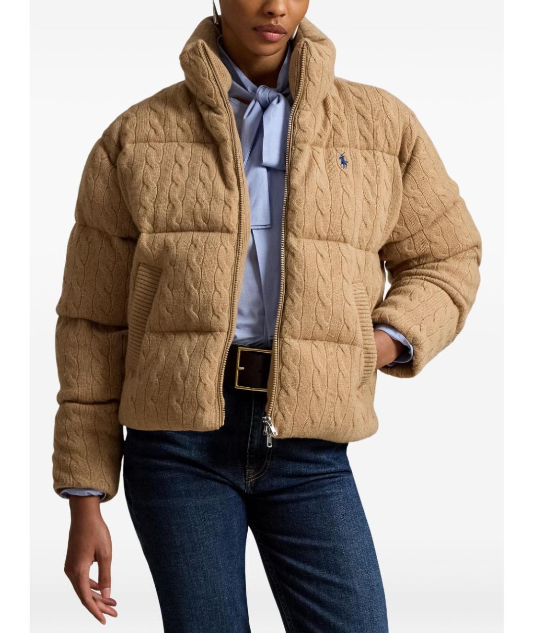 POLO RALPH LAUREN Бежевая шерстяная куртка, фото 5