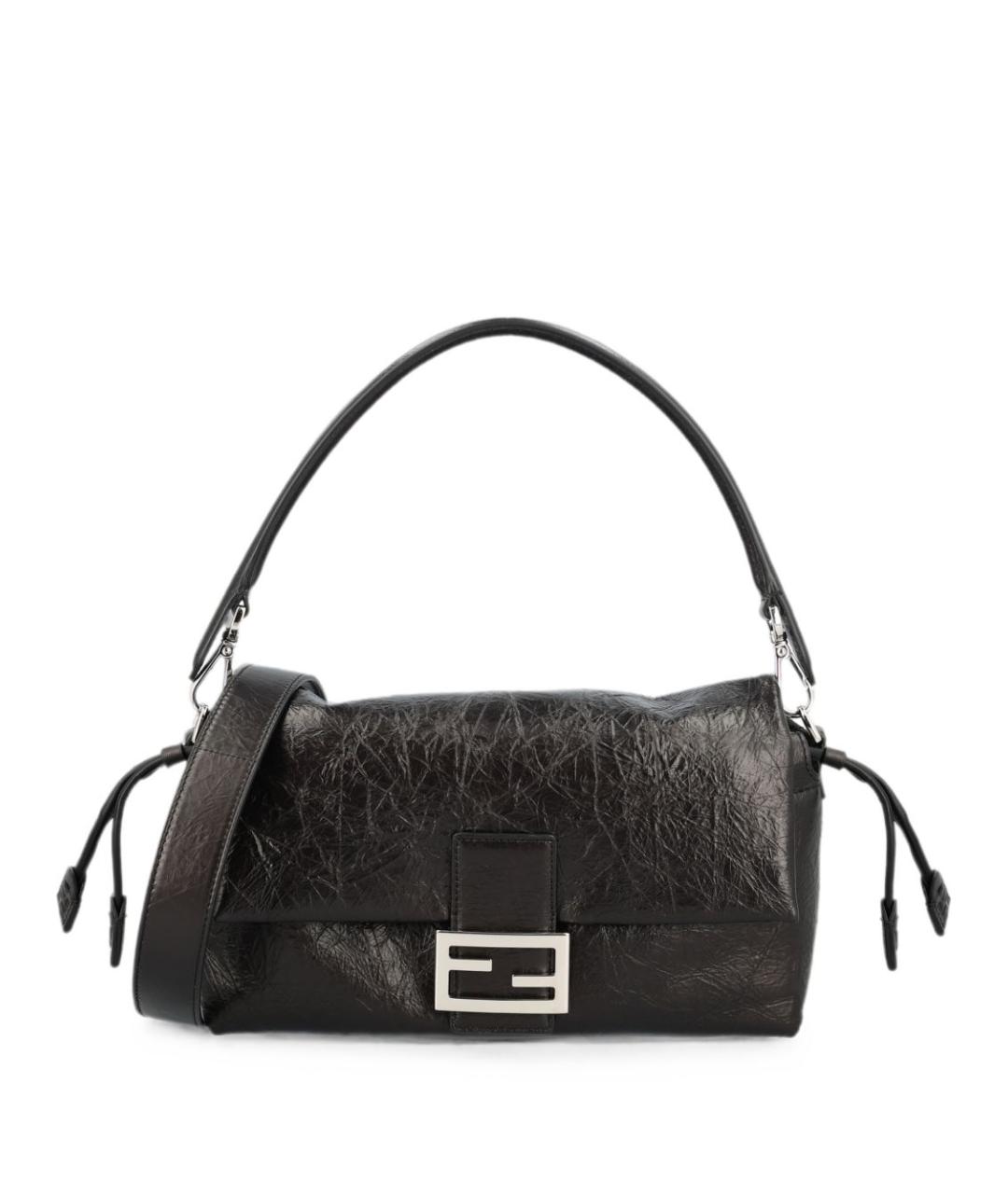 FENDI Коричневая кожаная сумка через плечо, фото 1