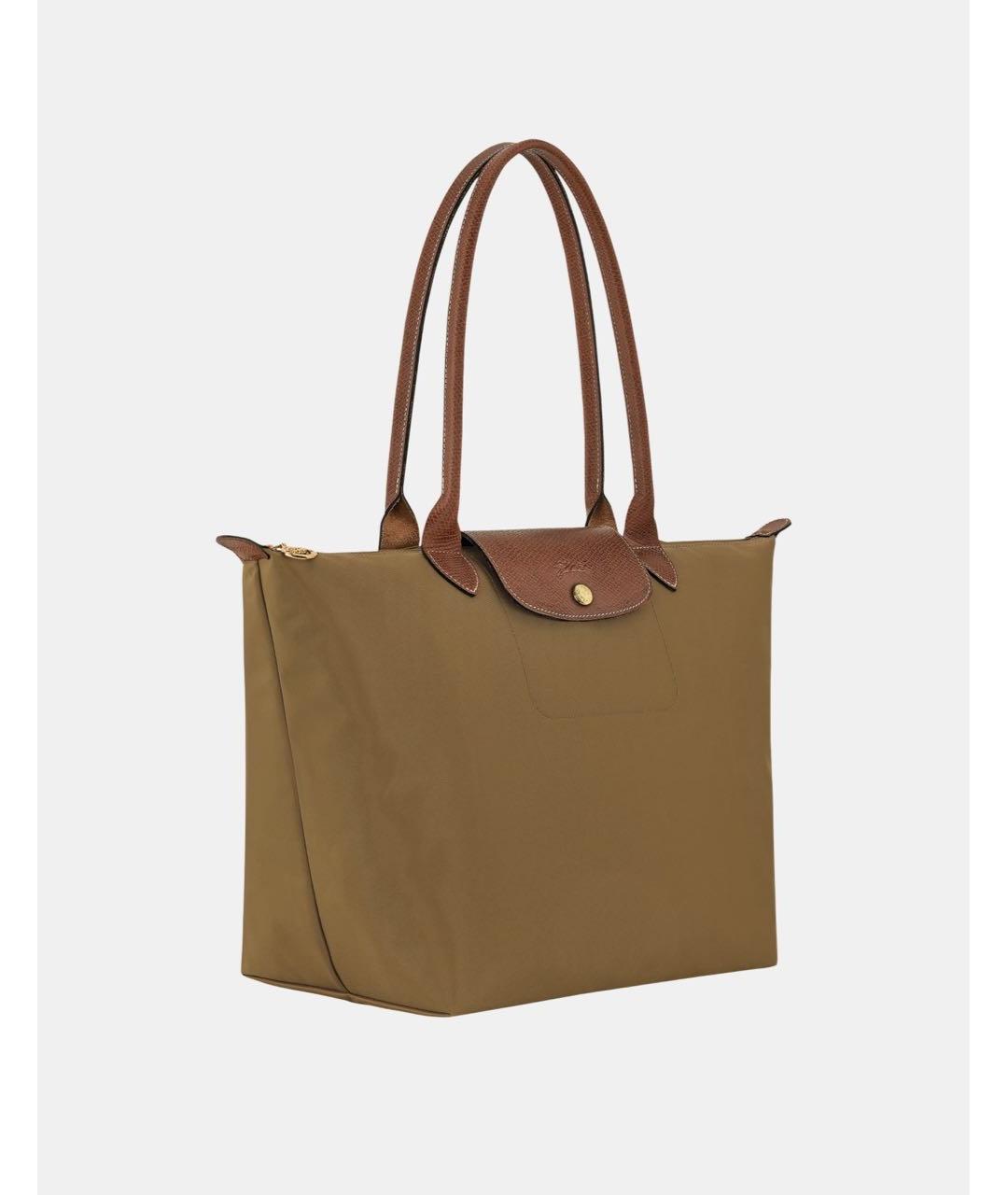 LONGCHAMP Хаки тканевая сумка тоут, фото 2