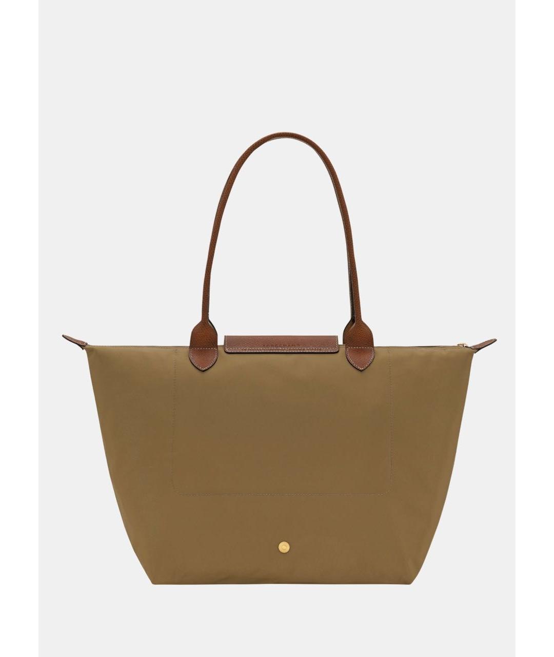 LONGCHAMP Хаки тканевая сумка тоут, фото 3