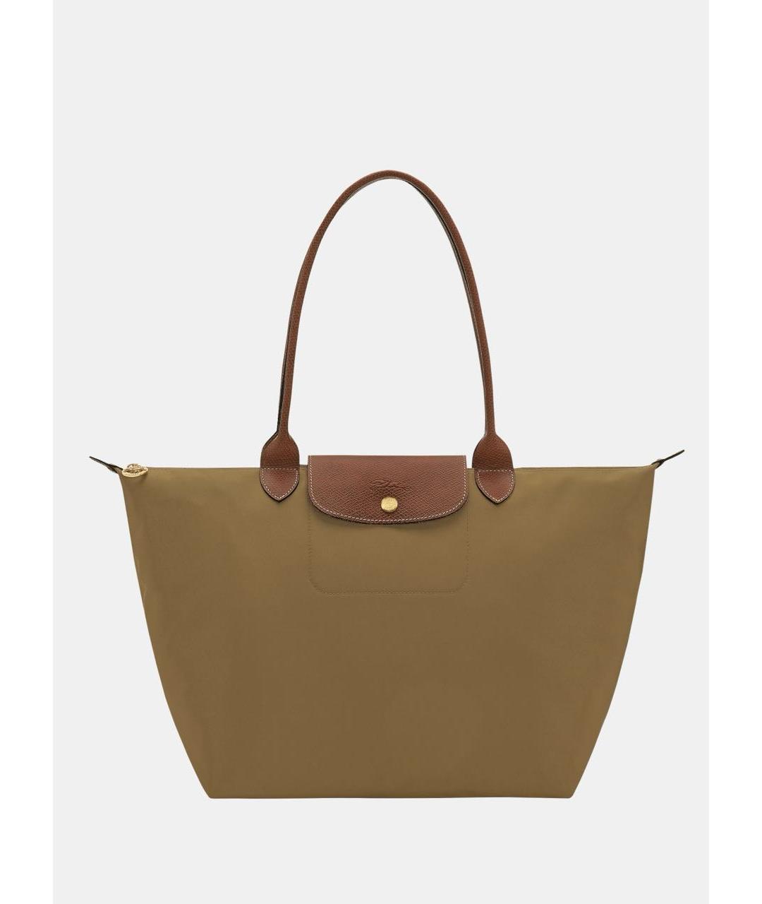 LONGCHAMP Хаки тканевая сумка тоут, фото 7
