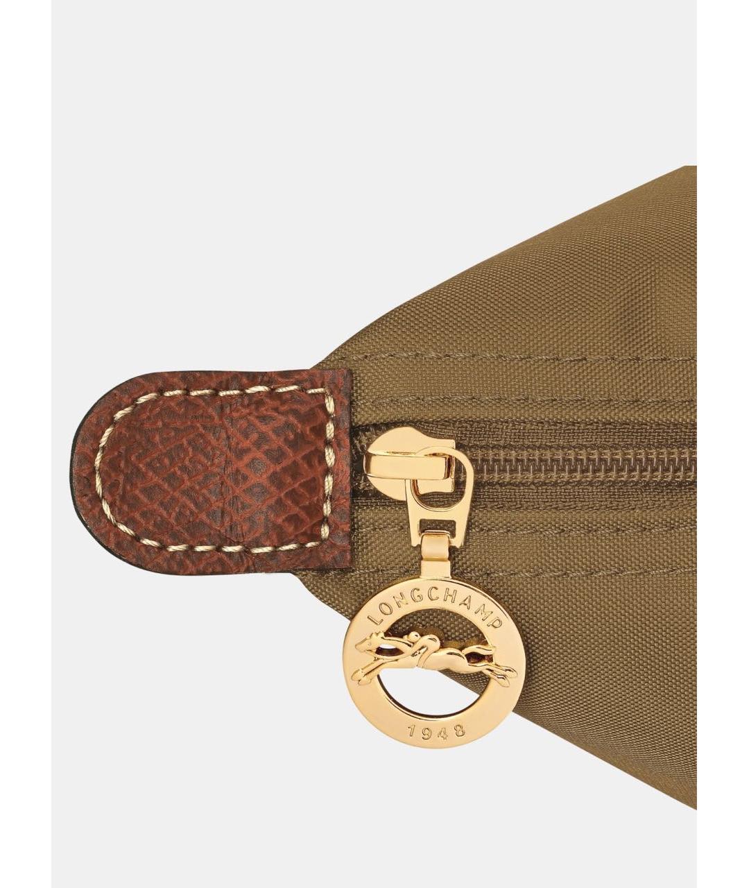LONGCHAMP Хаки тканевая сумка тоут, фото 5